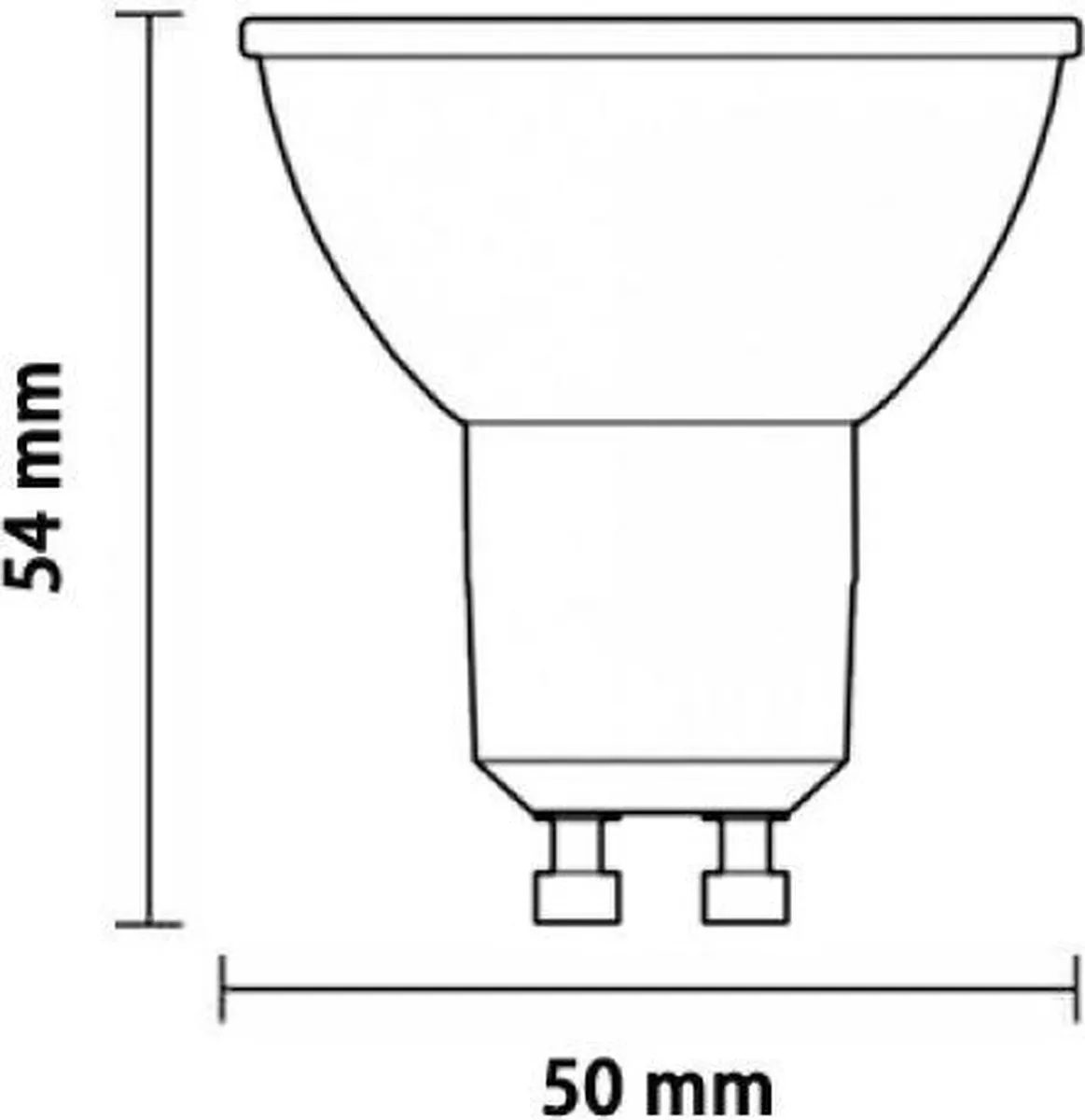 Philips GU10 LED Lamp 4.6W 2700K - 10 Stuks