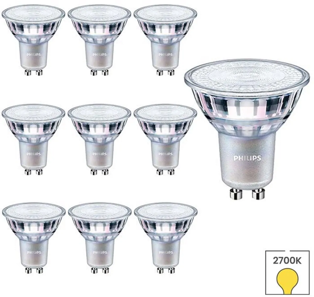 Philips GU10 LED Lamp 4.6W 2700K