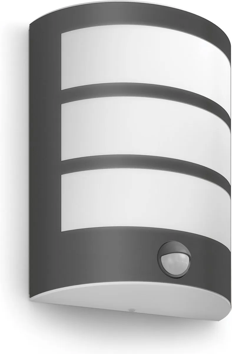 Philips Python Wandlamp 3,8W - Antraciet - Met sensor