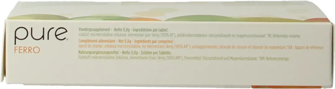Pure Ferro 60 Tabletten - afbeelding 4 van 6