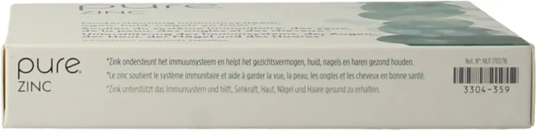 Pure Zinc 60 Tabletten - afbeelding 3 van 6