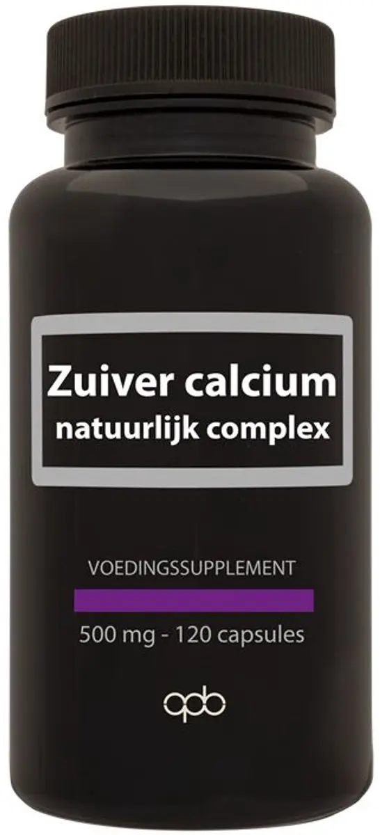 APB Holland Zuiver Calcium Natuurlijk Complex 500mg - 120 Capsules - afbeelding 2 van 4