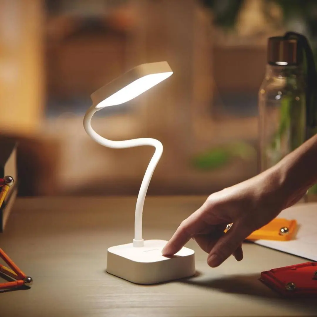 Philips LED Rock DSK211 PT Tafellamp met accu - 5W - Wit - afbeelding 2 van 5