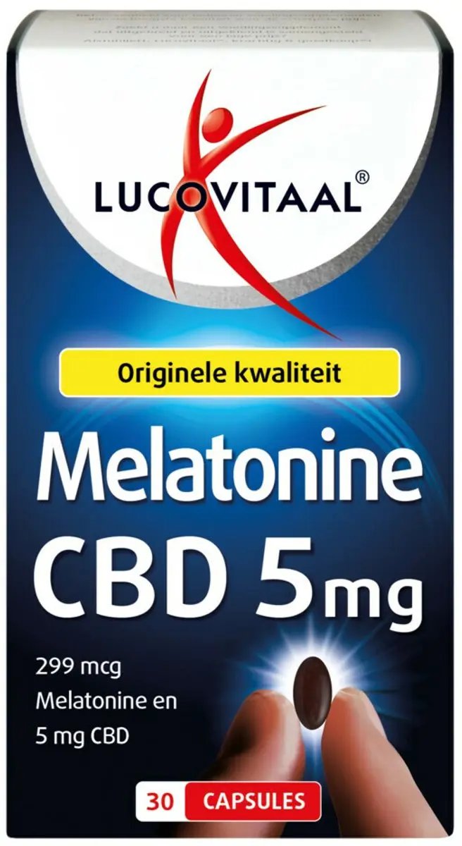 Lucovitaal Melatonine CBD 5mg - 3x 30 tabletten - afbeelding 2 van 2