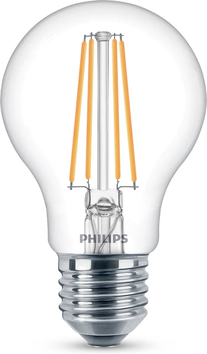 Philips LED Lamp Transparant 7W E27 Koelwit - 2 Stuks - afbeelding 6 van 6