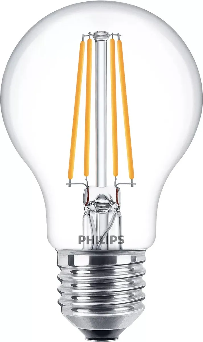 Philips LED Lamp Transparant 7W E27 Koelwit