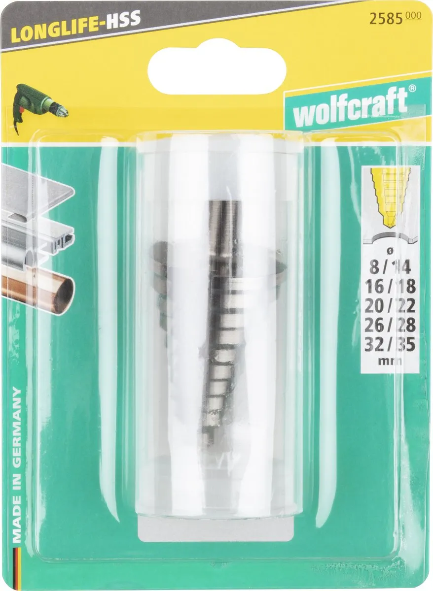 Wolfcraft Stappenboor HSS 8-35mm - Trapboor - afbeelding 6 van 6