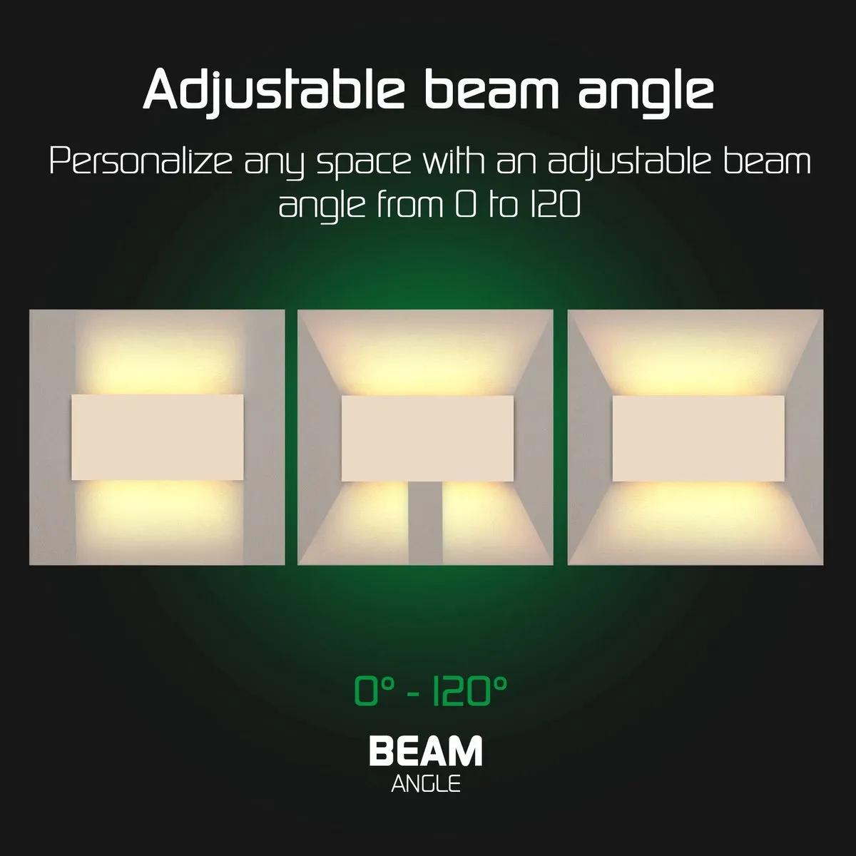 Ledvion 4x LED Wandlamp 9,5W 3000K IP54 Tweezijdig Beige