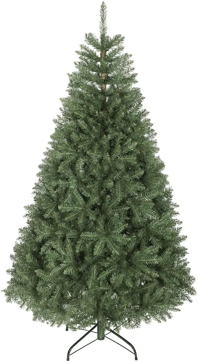 HOMCOM Kunstkerstboom 180 cm, Realistische kerstboom met 1687 beweegbare takken,