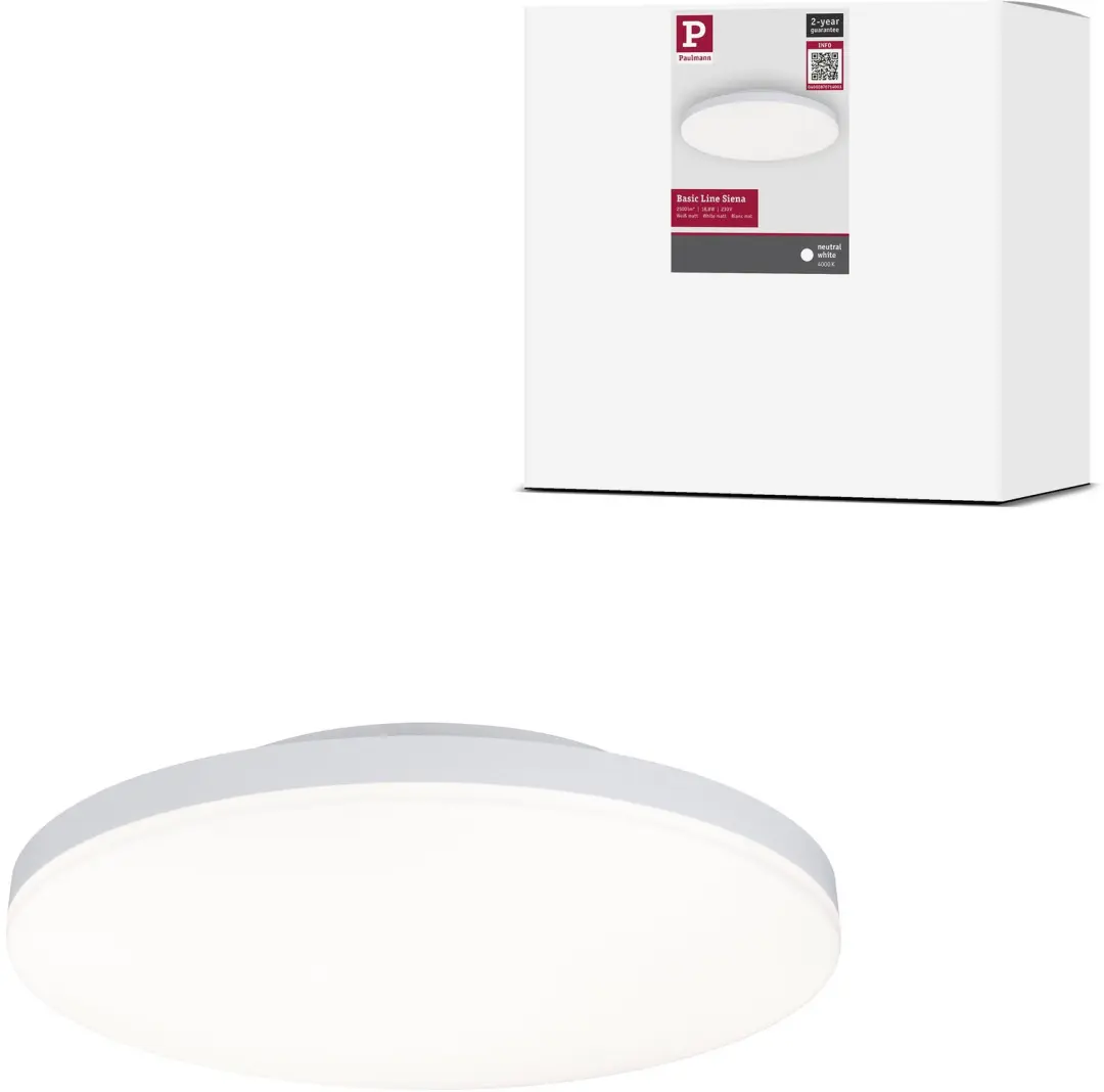 LED-plafondlamp Siena 4000K 260 mm 1600lm 230V 18,8W