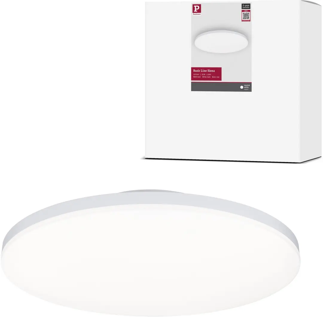 LED-plafondlamp Siena 4000K 360 mm 1900lm 230V 22W