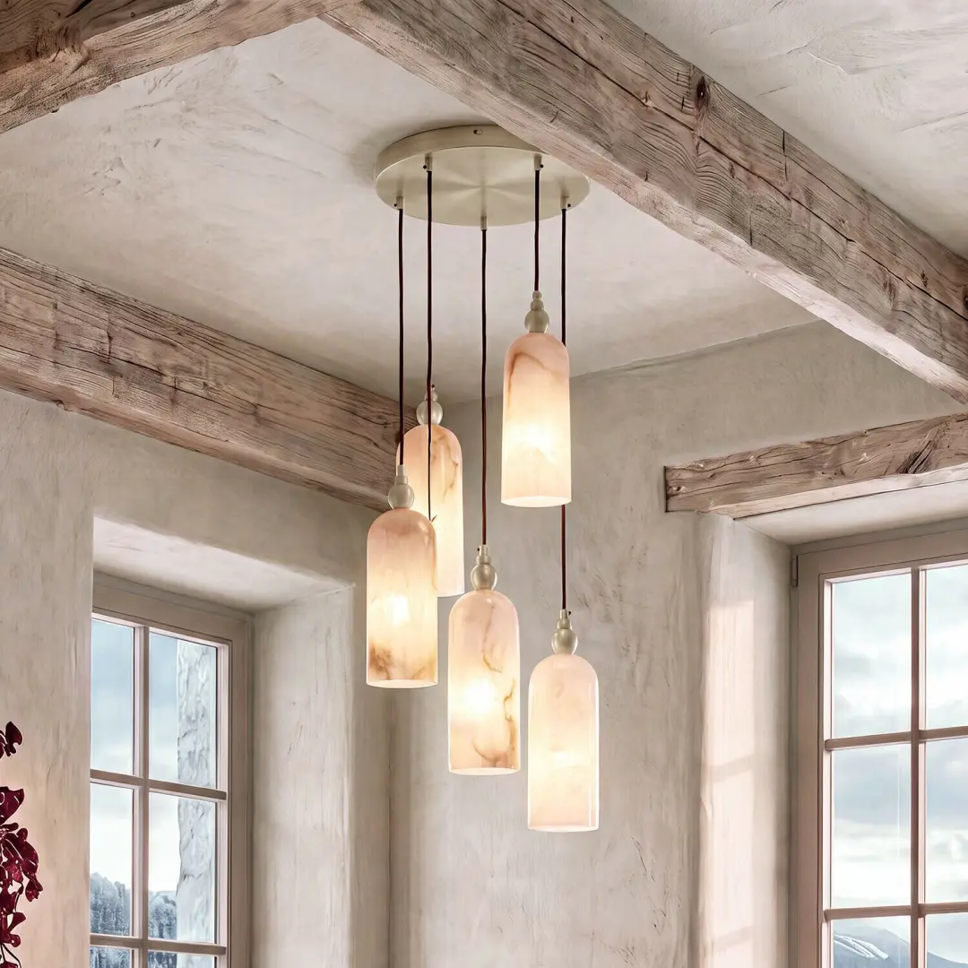 Loberon Caldmere Hanglamp - 33cm - Crème - afbeelding 4 van 6