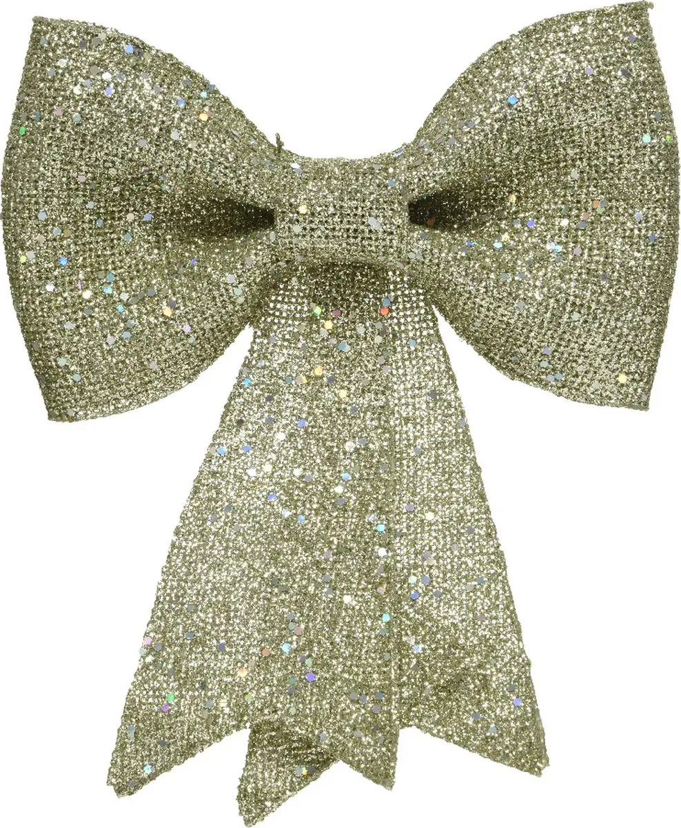 Strik plc hang l2,5b12h14 cm l.goud kerstversiering Decoris