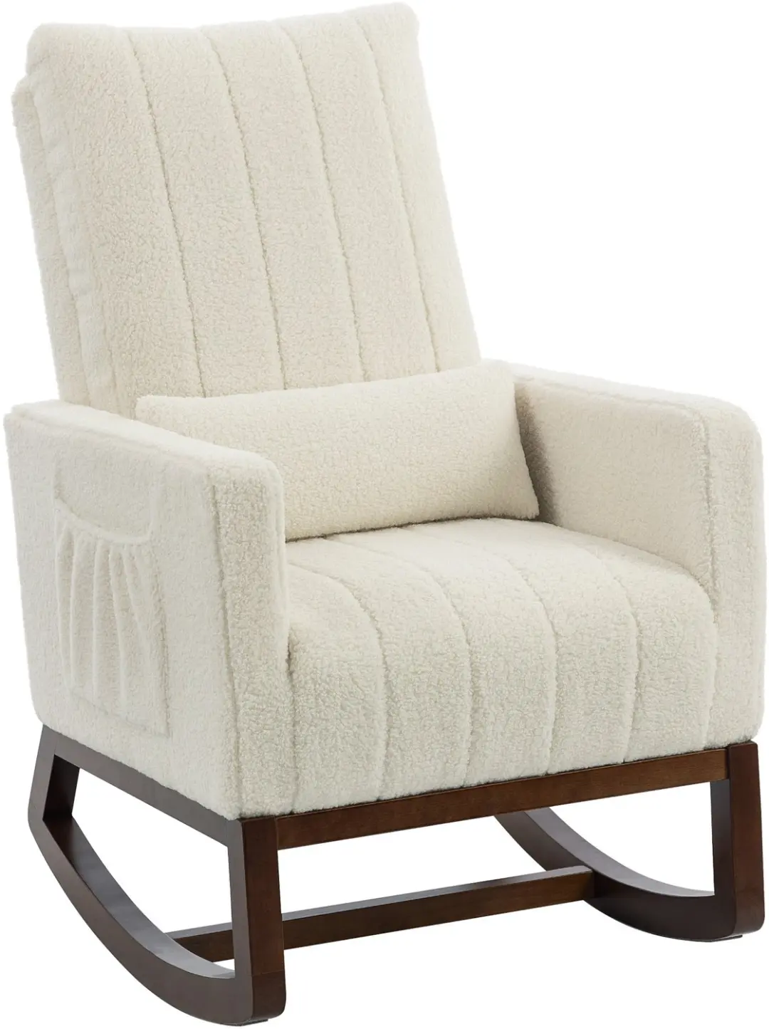 HOMCOM Schommelstoel Sneeuwflanel (100% Polyester)