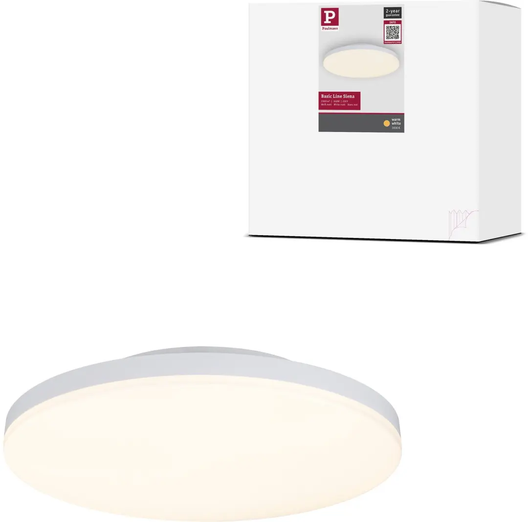 LED-plafondlamp Siena 3000K 260 mm 1500lm 230V 18,8W