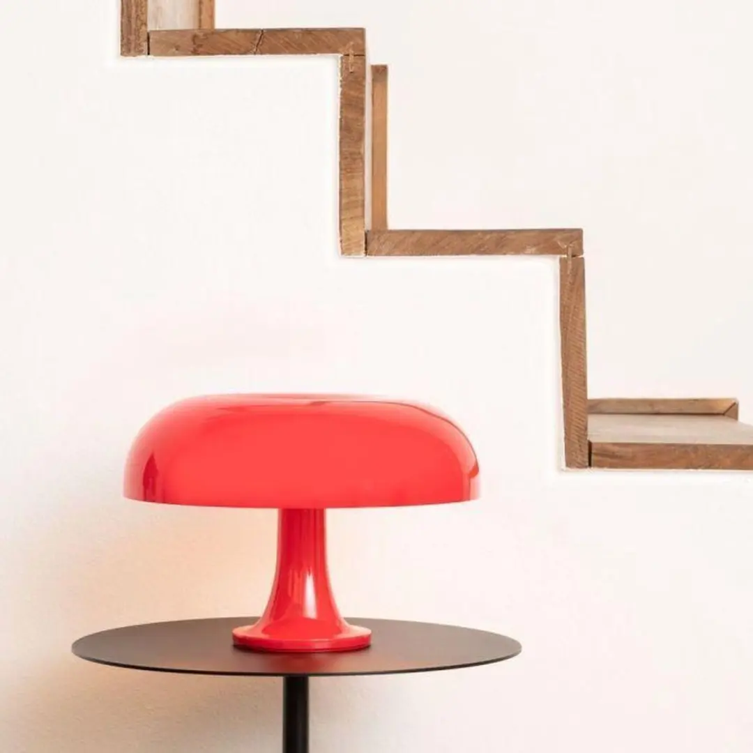 Artemide Nessino Tafellamp - Ø32cm - Rood - afbeelding 4 van 6