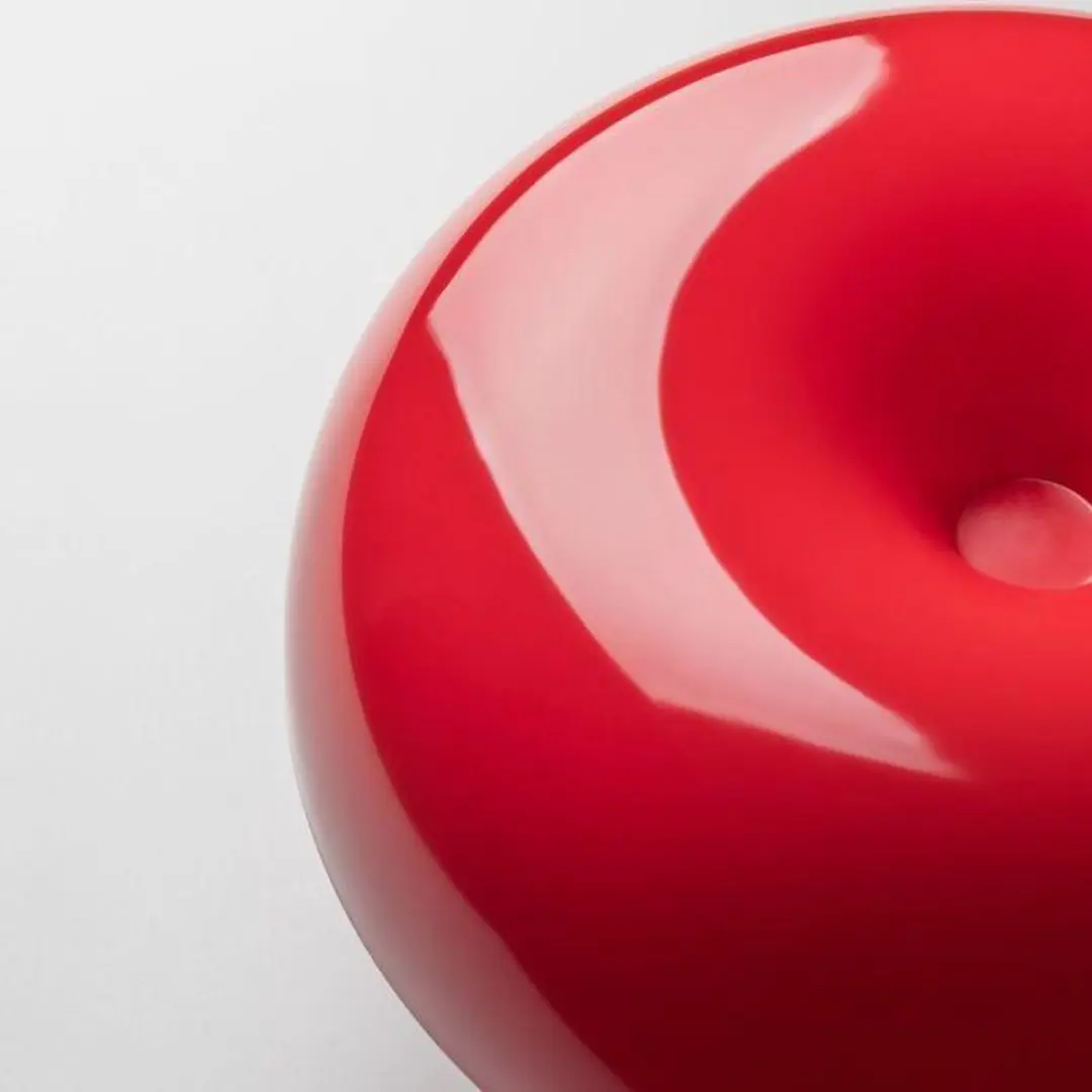 Artemide Nessino Tafellamp - Ø32cm - Rood - afbeelding 6 van 6