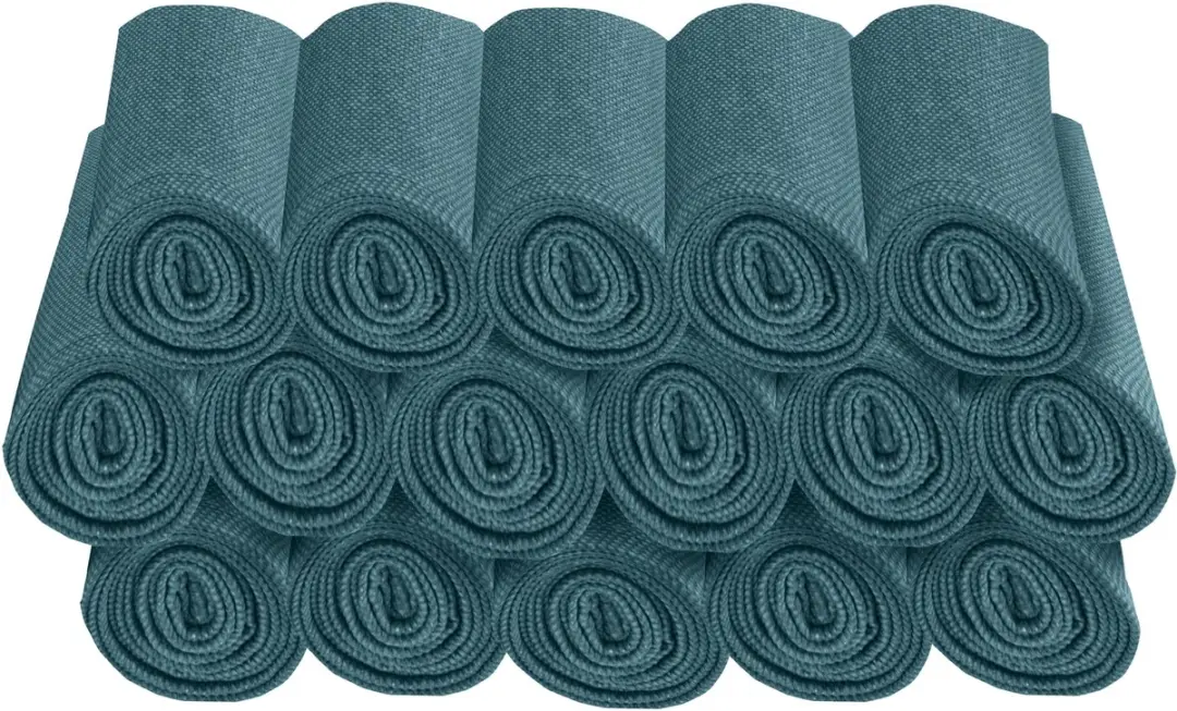 Tafelloper ca.140x50cm Sea blue canvas eco+