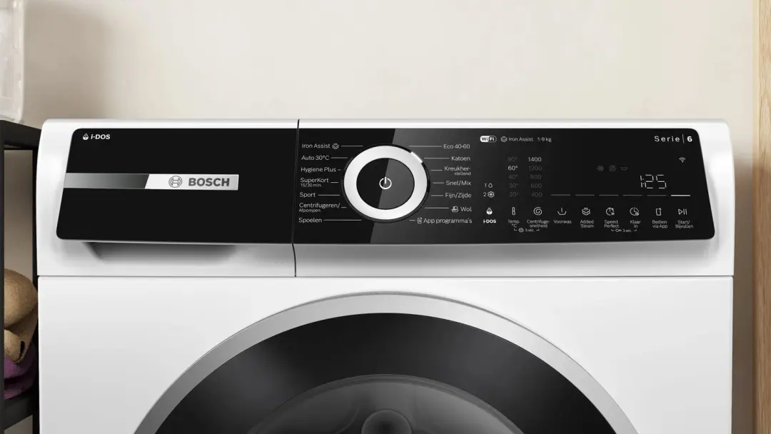 Bosch Serie 6 WGN244A7NL Wasmachine - 9 kg - 1400 RPM - Wit - afbeelding 3 van 6
