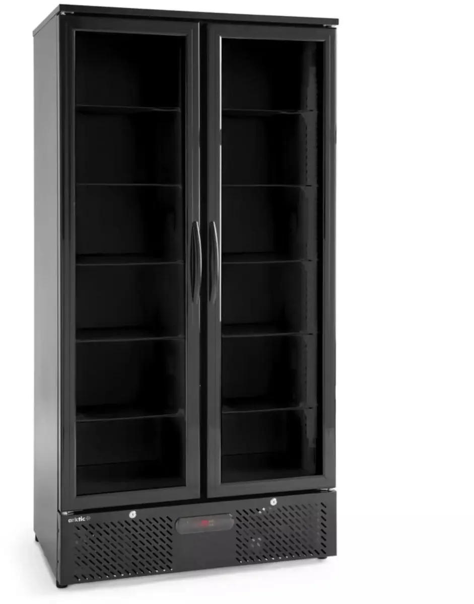 HENDI Dubbeldeurs achterbarkoelkast 384 liter, 90x53x182 cm