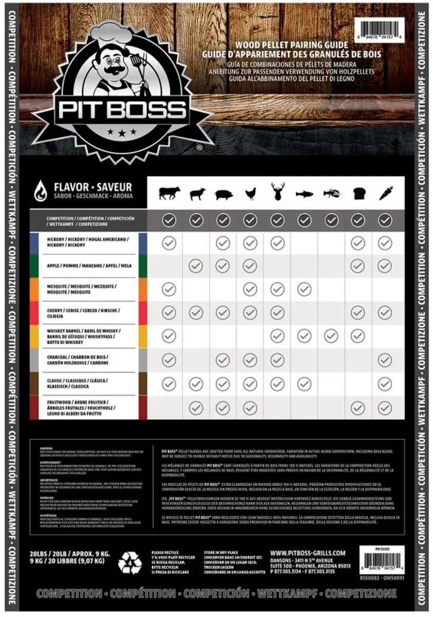 Pit Boss Competition Blend Hardhout Pellets - 9 kg - afbeelding 2 van 6