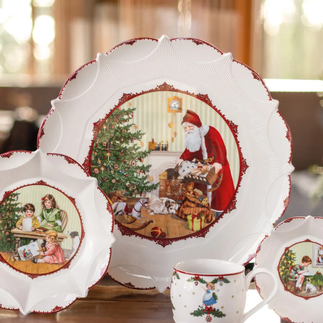 Villeroy & Boch Toy's Fantasy Kerstman Plat Bord Large - Ø43cm - afbeelding 4 van 5