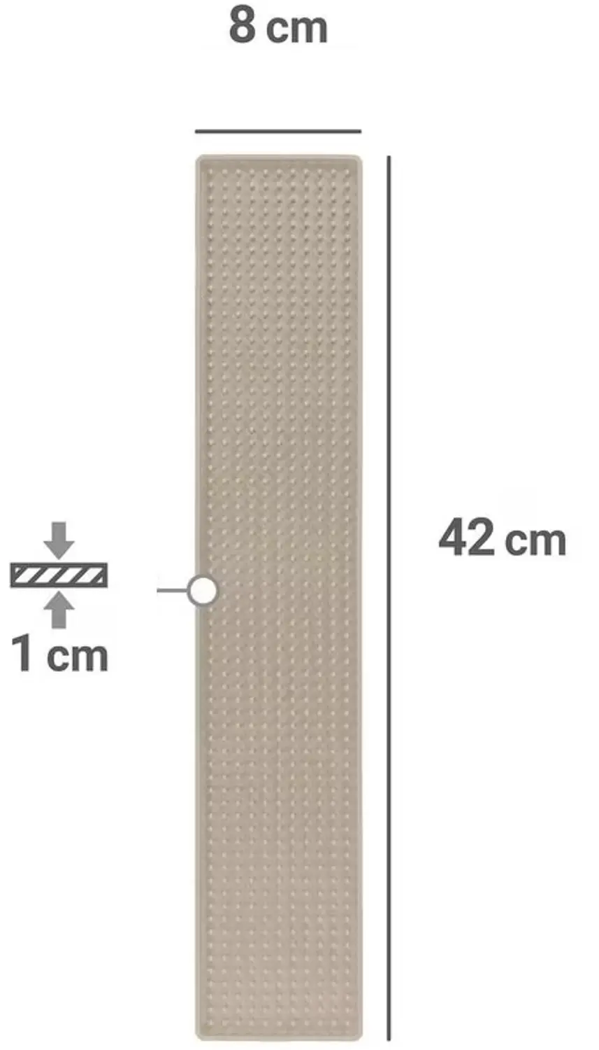 Wenko Slank Afdruiprek - 42x8cm - Beige - afbeelding 6 van 6