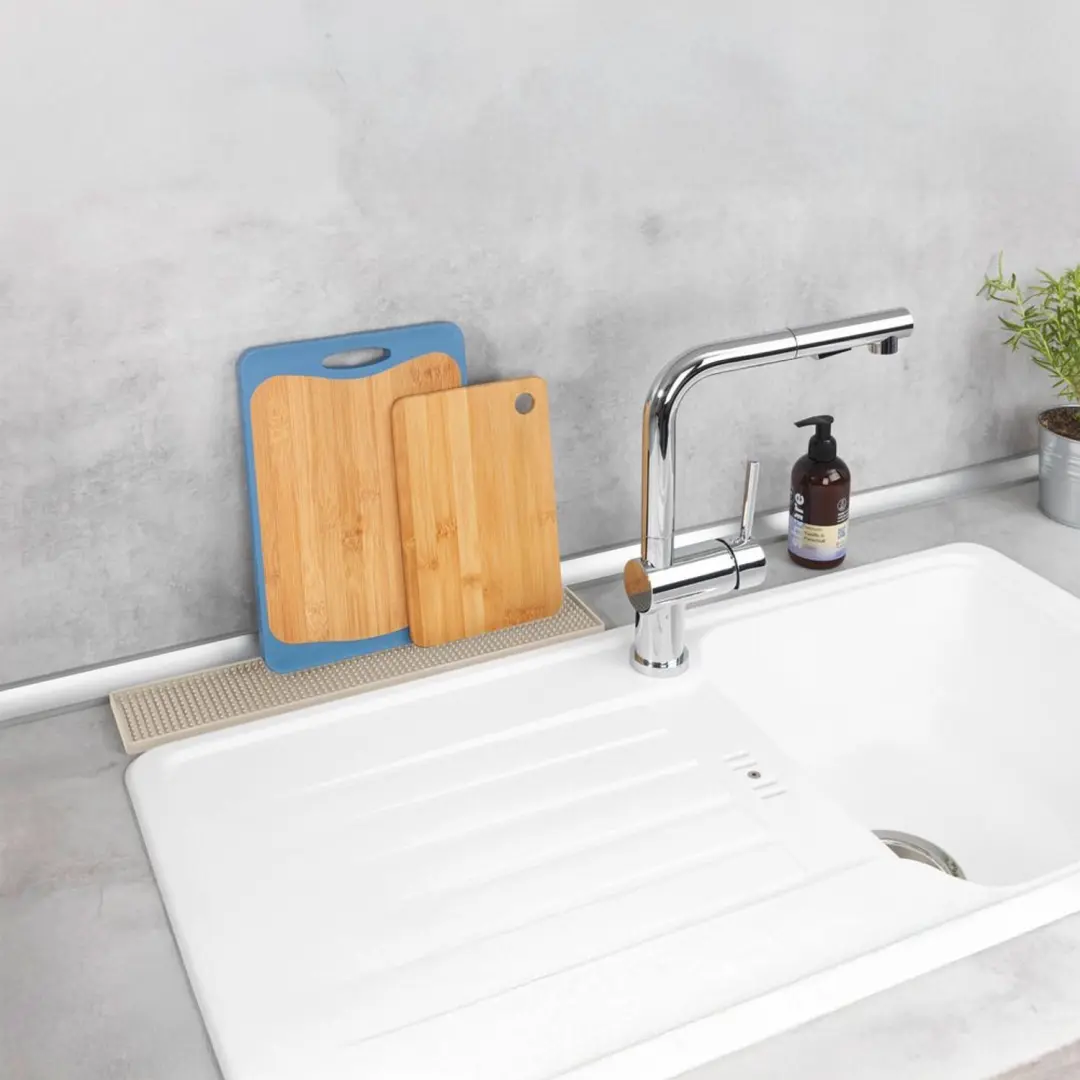 Wenko Slank Afdruiprek - 42x8cm - Beige - afbeelding 3 van 6