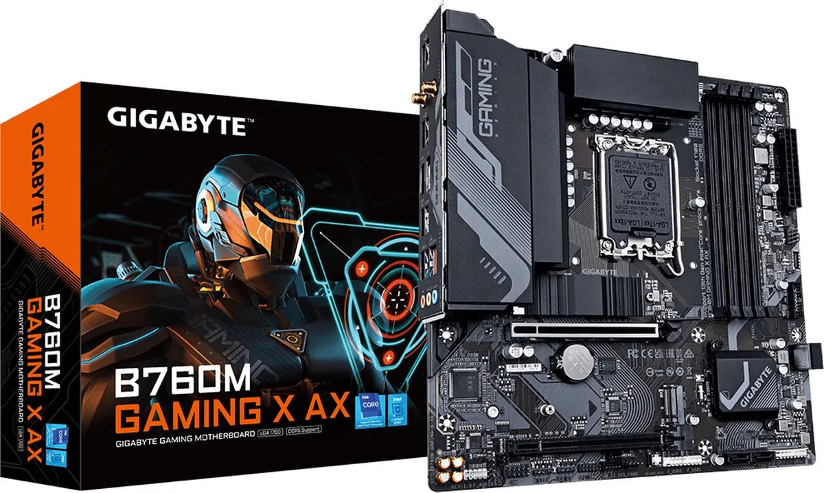 Gigabyte B760M Gaming X AX Moederbord