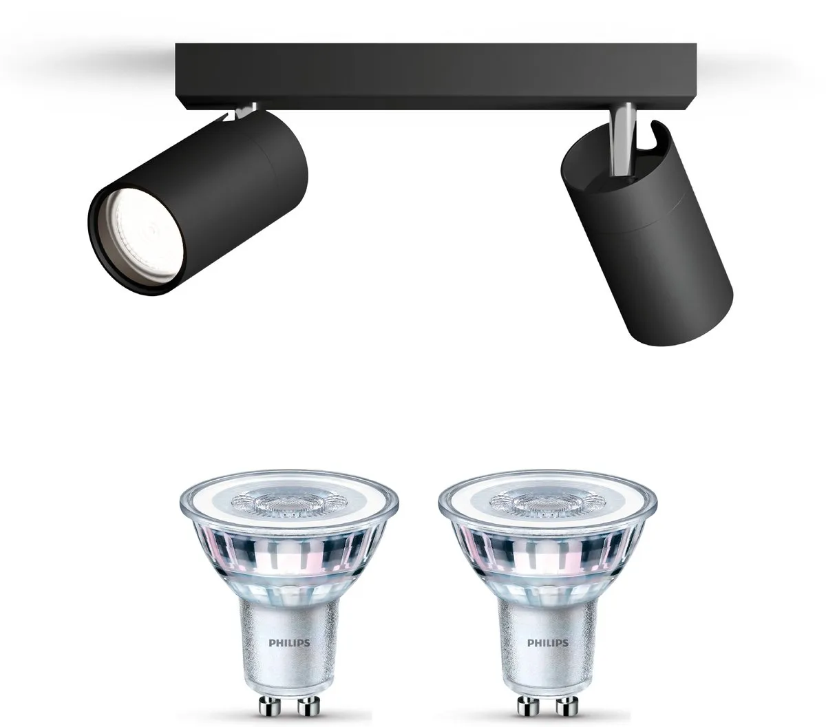 Philips Idris Opbouwspot Zwart