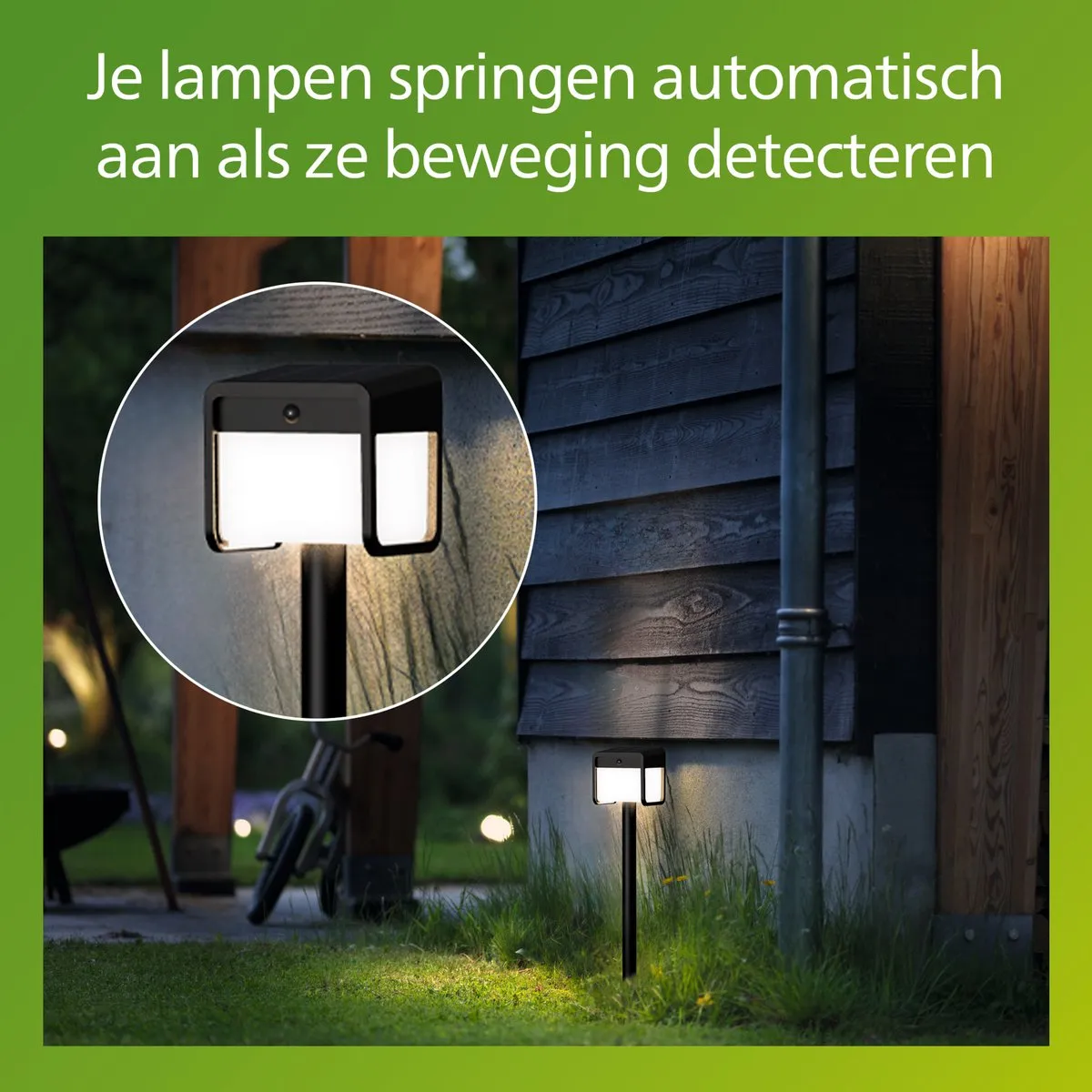 Philips Ezra Zonne Sfeerverlichting 3000K - Zwart