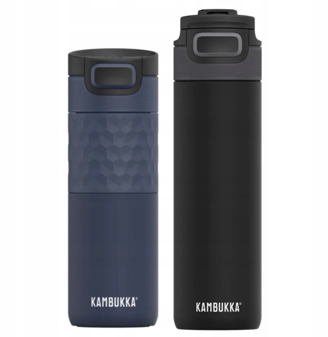 Kambukka Classy Denim Set: Thermosbeker 500ml & Fles 600ml