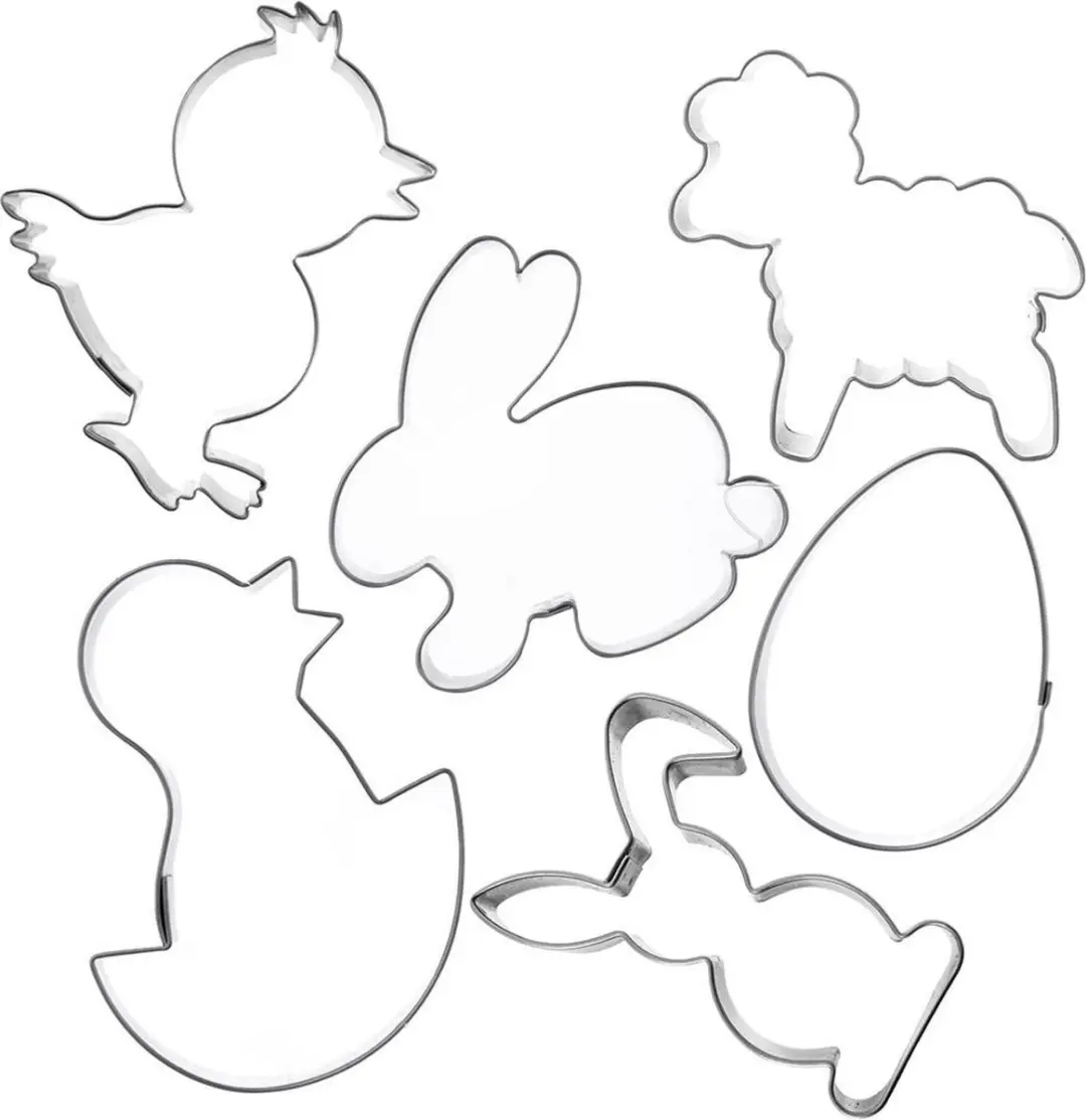 Koekjessnijders Peperkoek Pasen 6 stuks