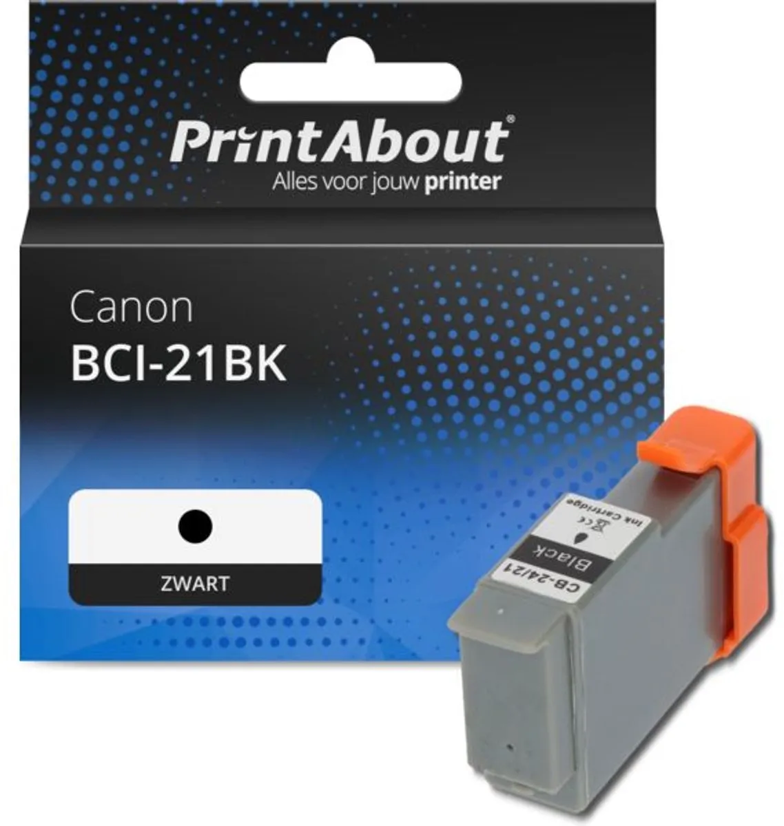 PrintAbout Canon BCI-21BK Inktcartridge
