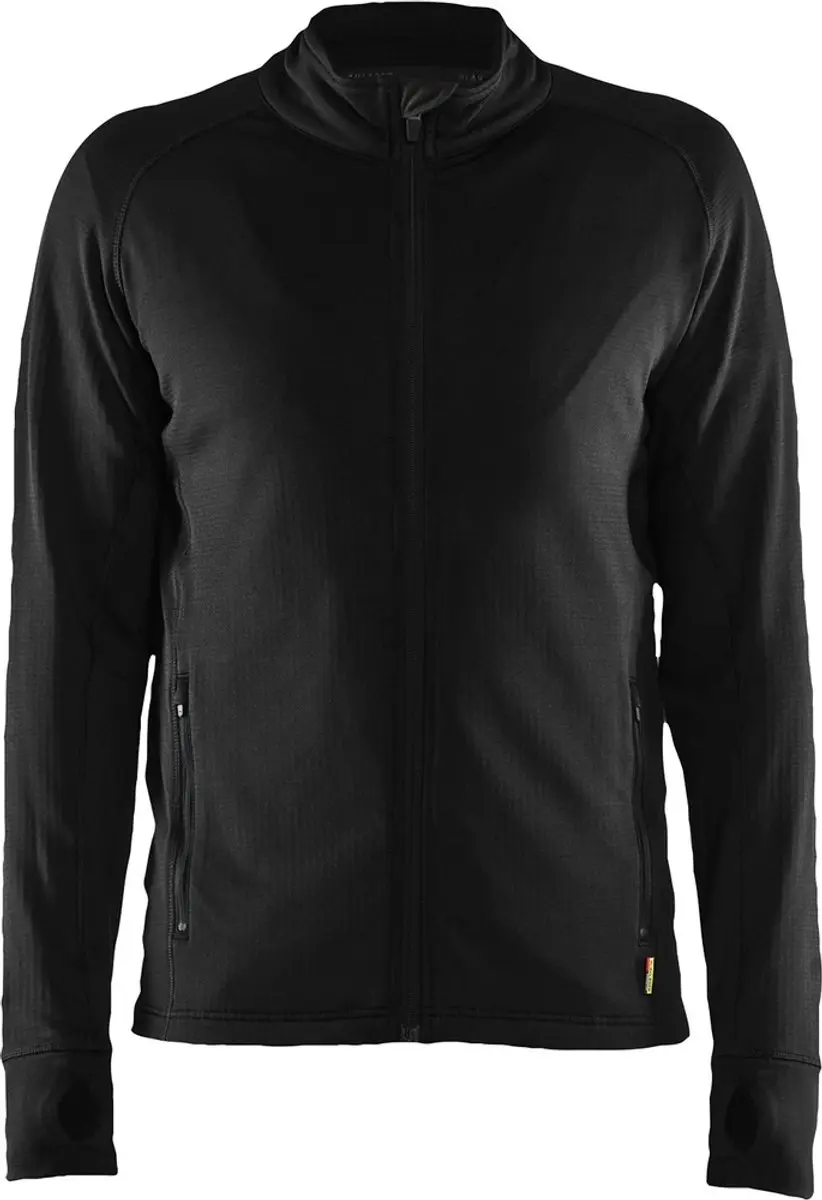 Fleecejack Zwart L