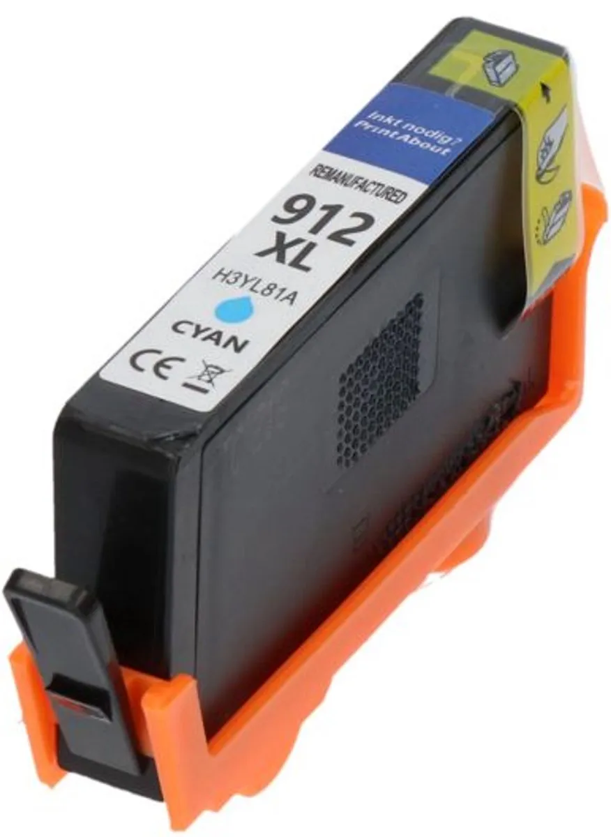 PrintAbout HP 912XL Cyaan Inktcartridge - 10.5ml