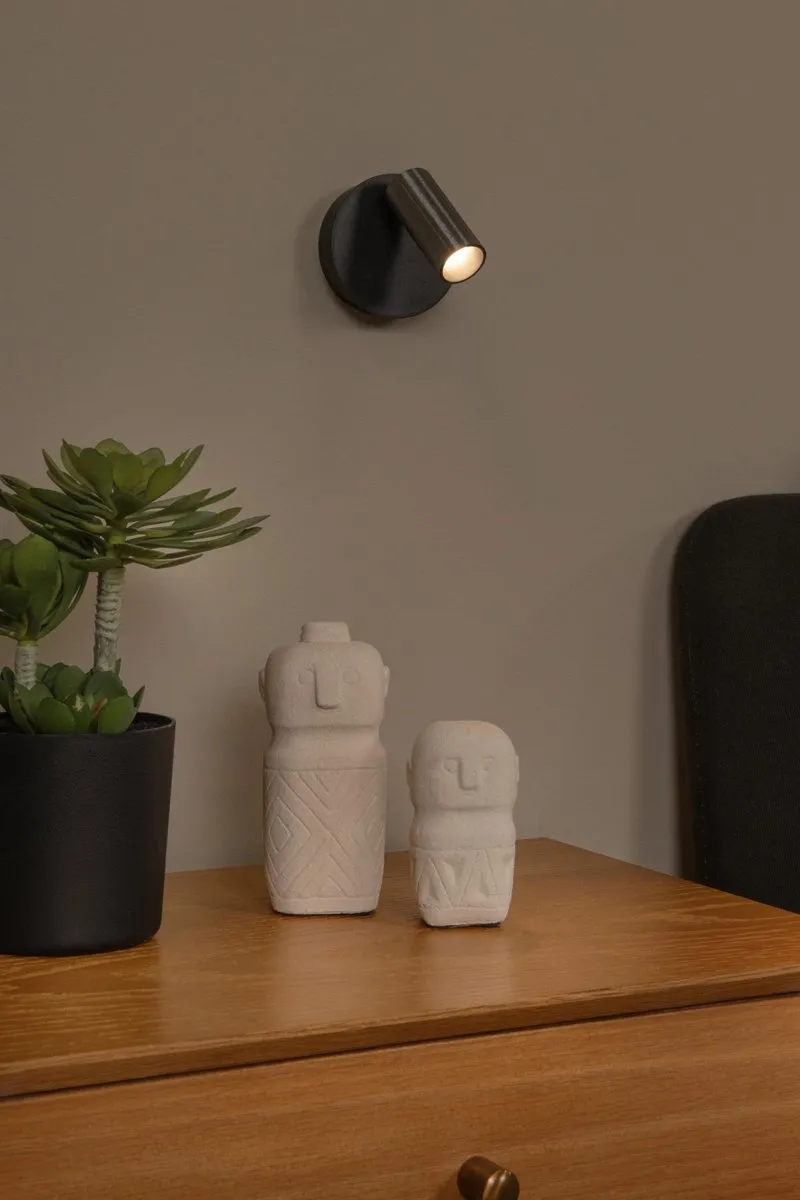 Lucide TONI Oplaadbare Wandspot - Ø8,1cm LED Dimbaar Grijs ijzer - afbeelding 6 van 6