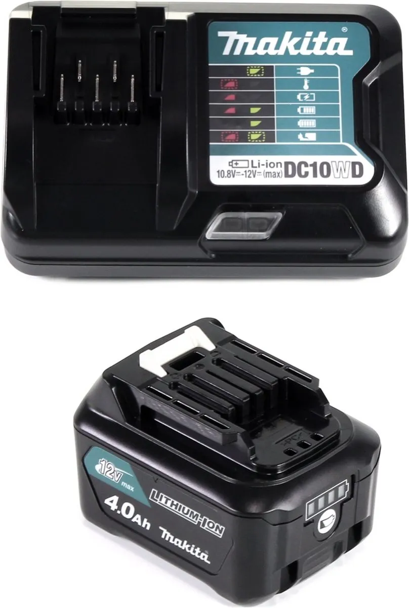 Makita Power Source Kit 12V BL1041B Accu 4,0Ah + DC10WD Oplader