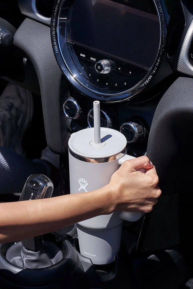 Hydro Flask Thermobeker met Rietje 1136ml - Grijs - afbeelding 2 van 3