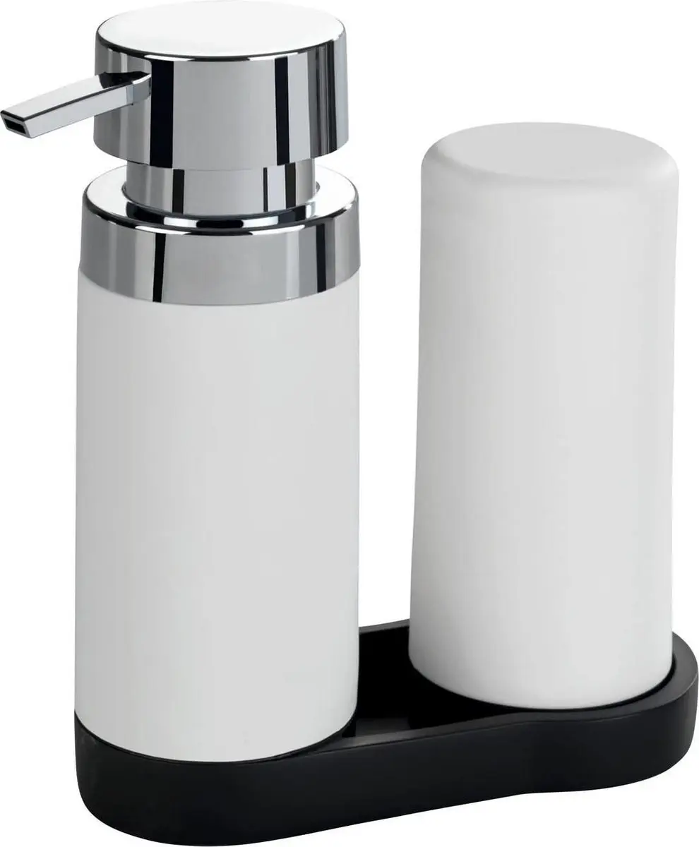 Wenko Zeeppompje met afwasmiddeldispenser wit