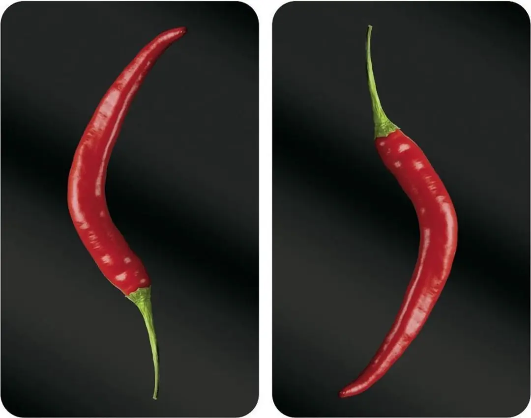WENKO Hot Peperoni Rechthoekig Kunststof, Gehard glas, Thermoplastische elastome
