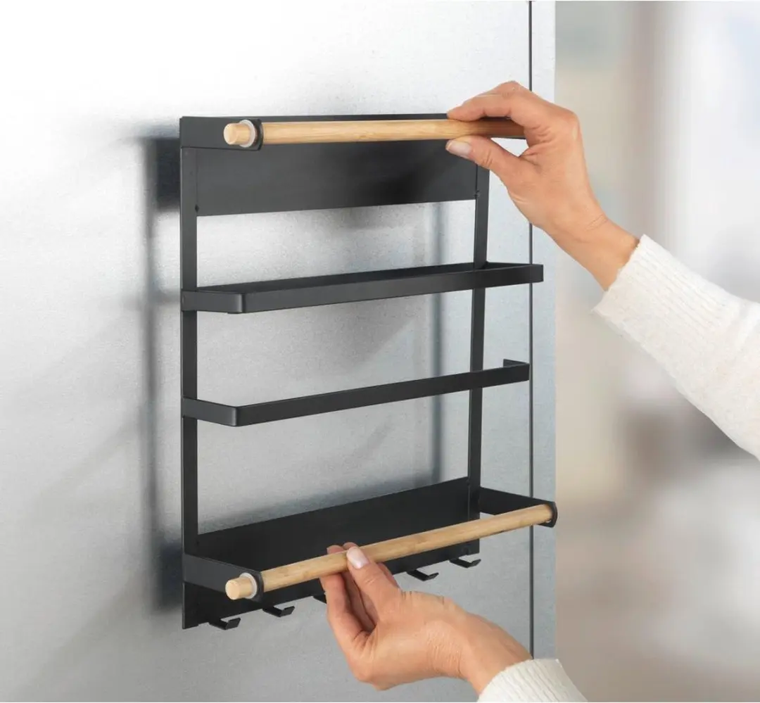 Wenko Magna Magnetisch Keukenrek - 33x34cm - Zwart - afbeelding 4 van 6