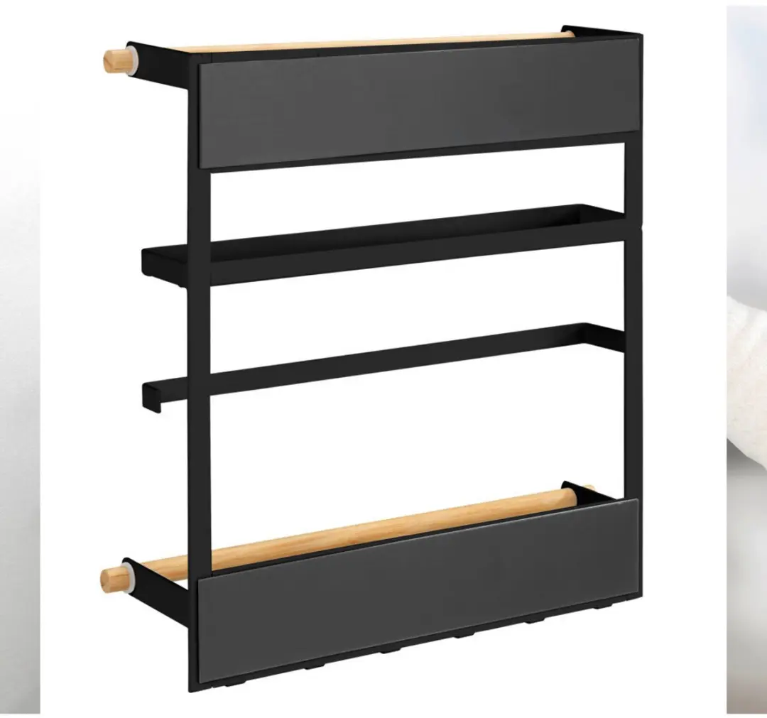 Wenko Magna Magnetisch Keukenrek - 33x34cm - Zwart - afbeelding 6 van 6