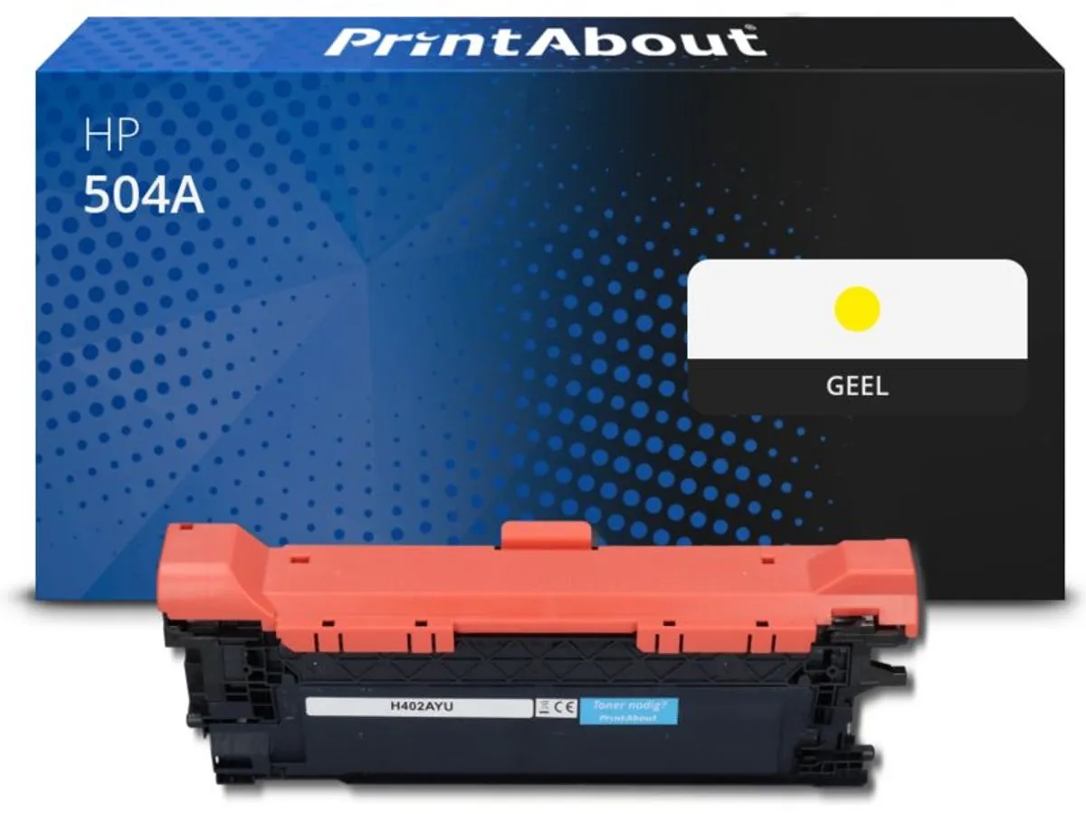 PrintAbout HP 504A CE252A Toner Geel