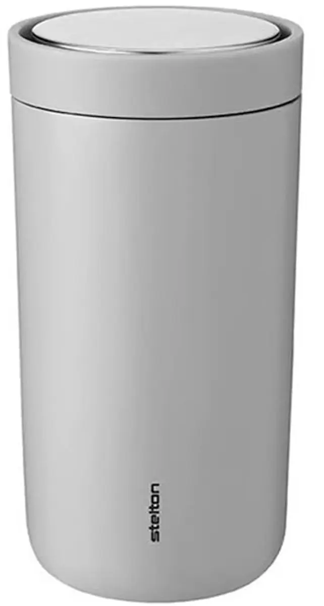 Stelton To Go CliCk Thermosbeker 0,2 L - Lichtgrijs - afbeelding 3 van 3