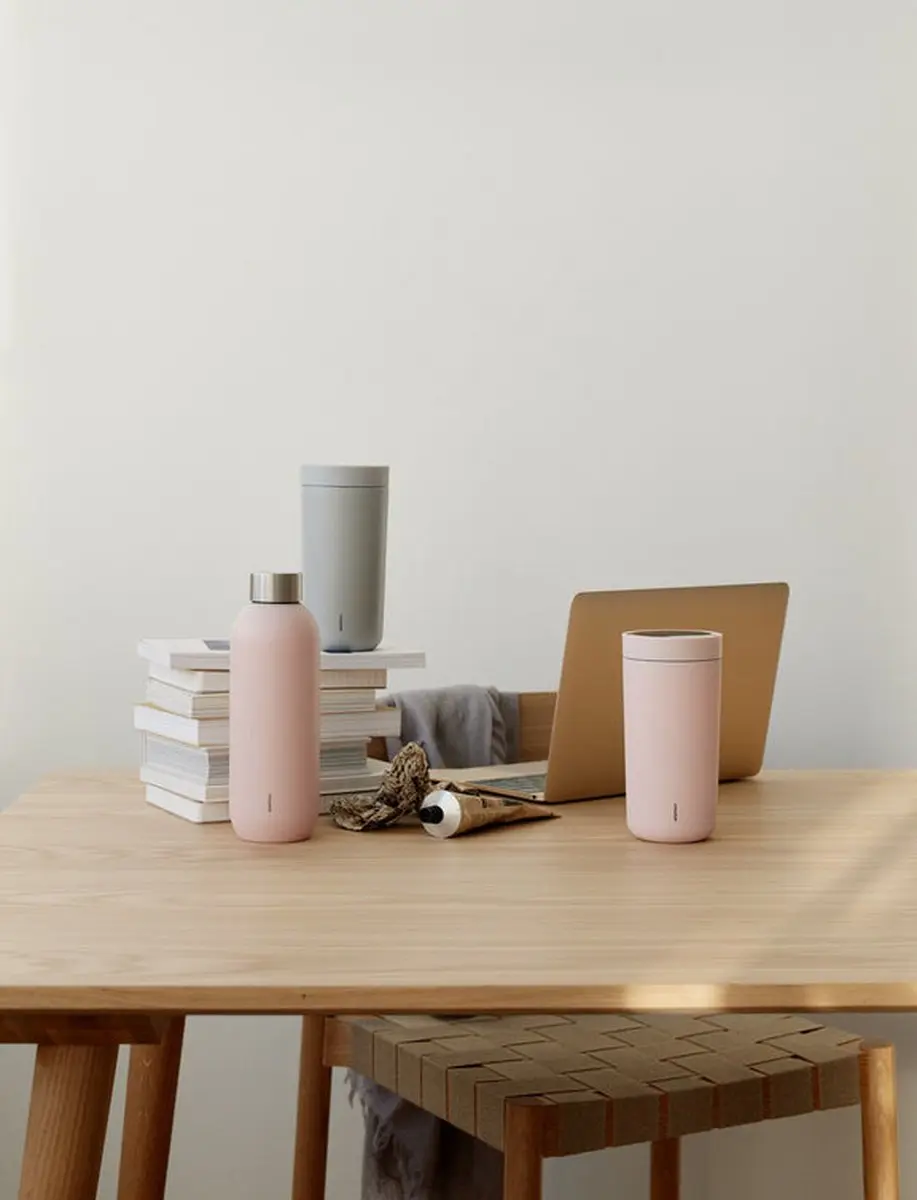 Stelton To Go CliCk Thermosbeker 0,2 L - Lichtgrijs - afbeelding 2 van 3