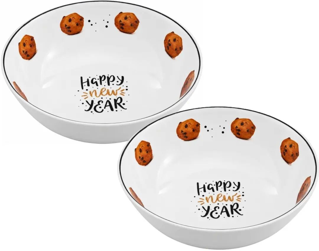 Svenska Living Oliebollenschaal Happy New Year