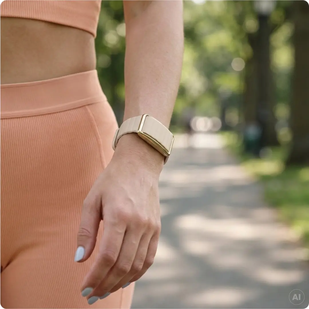 Polar Loop Health Band - Beige/Wit - S-M - afbeelding 4 van 6