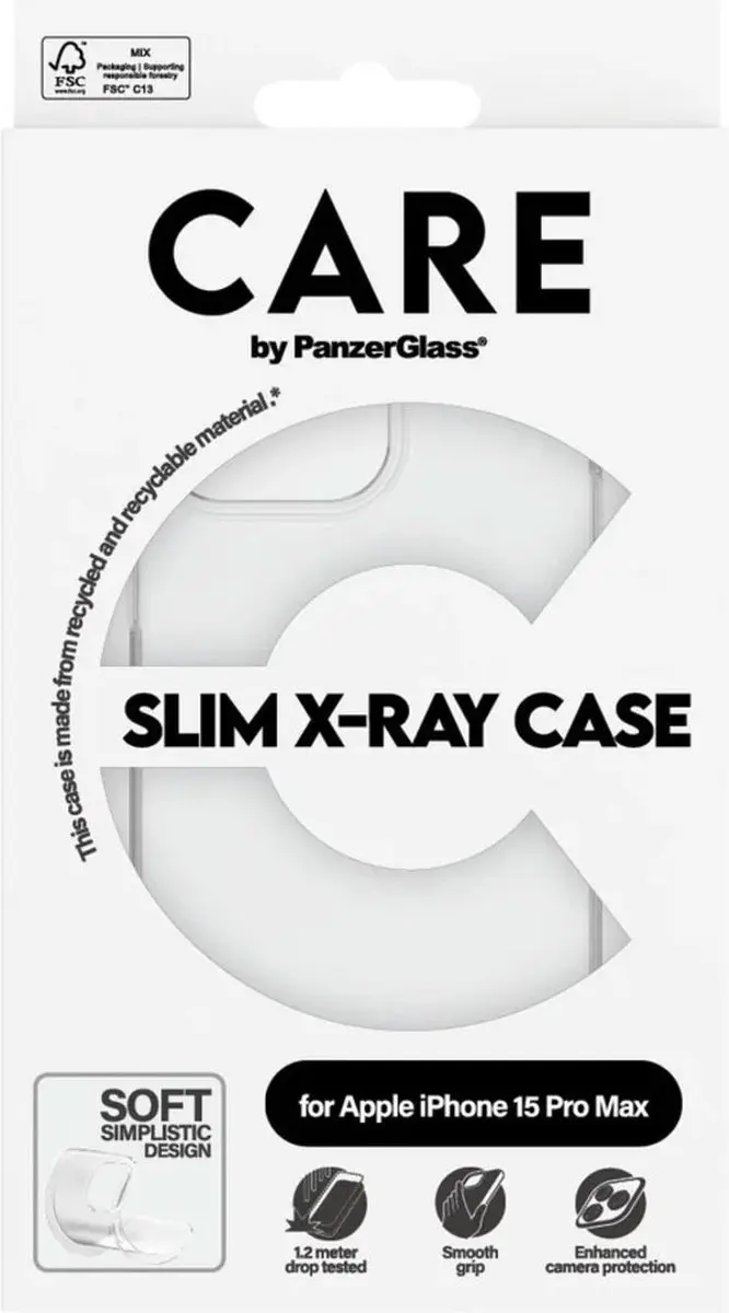 PanzerGlass CARE X-Ray Soft Hoesje iPhone 15 Pro Max - afbeelding 2 van 5