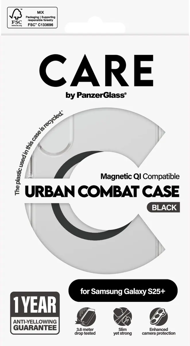 PanzerGlass CARE Flagship Urban Combat Hoesje Galaxy S25+ - afbeelding 3 van 6